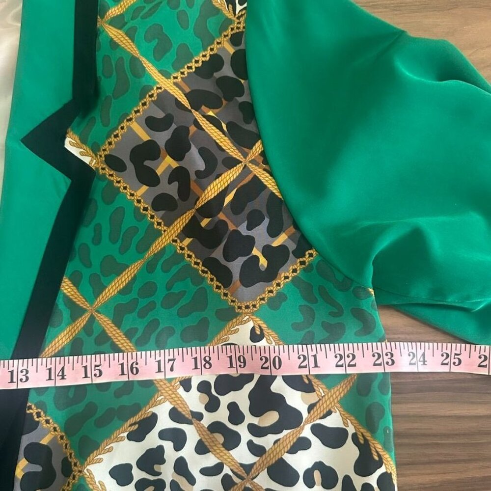 Vintage 80's Artsy Cheetah Print Skirt Animal Print Jacket Pleated 8 Howard Wolf - Picture 3 of 13